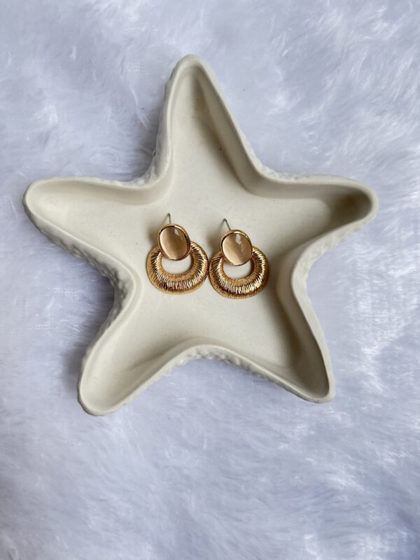 Anti Tarnish Gold Earrings - Image 3