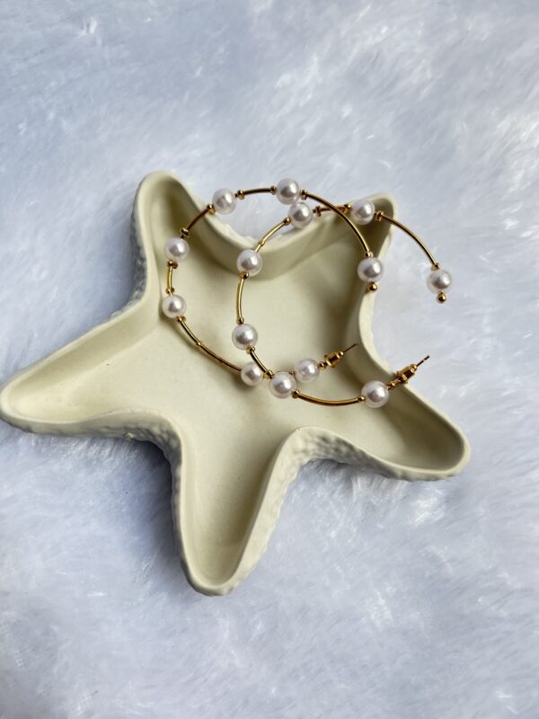 Anti Tarnish Gold Earrings - Image 2