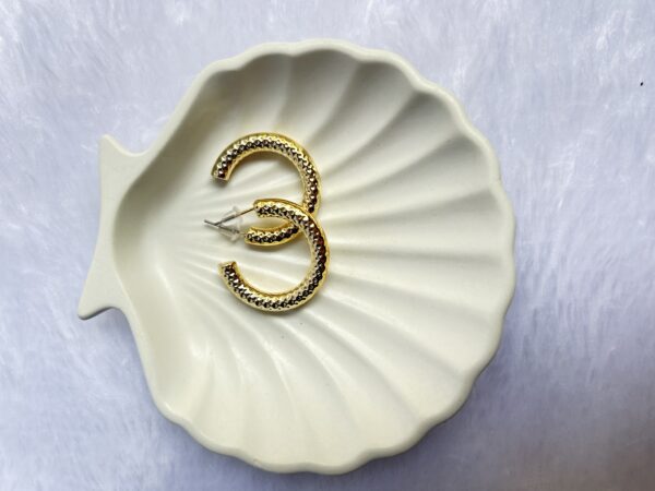 Anti Tarnish Gold Earrings - Image 2