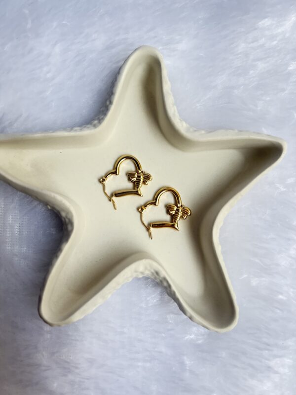 Anti Tarnish Gold Earrings - Image 2
