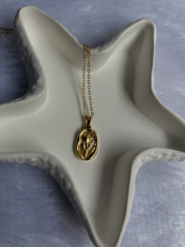Floral Anti Tarnish Gold Chain - Image 2