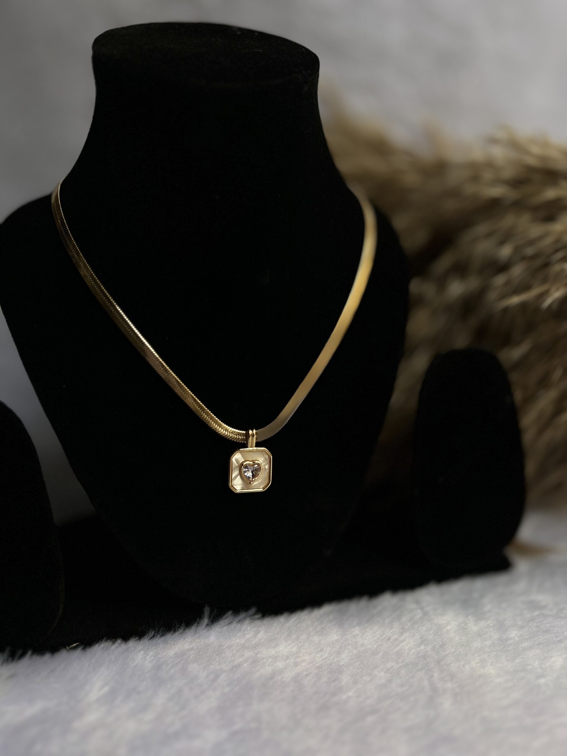 Millie Heart Snake chain