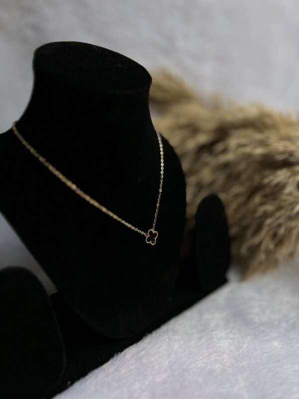 Anti tarnish black and white stone chain - Image 4