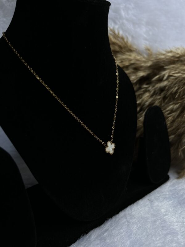 Anti tarnish black and white stone chain - Image 3