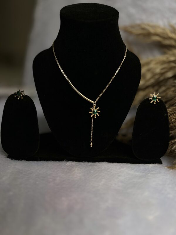 stainless Necklace With Earrings
