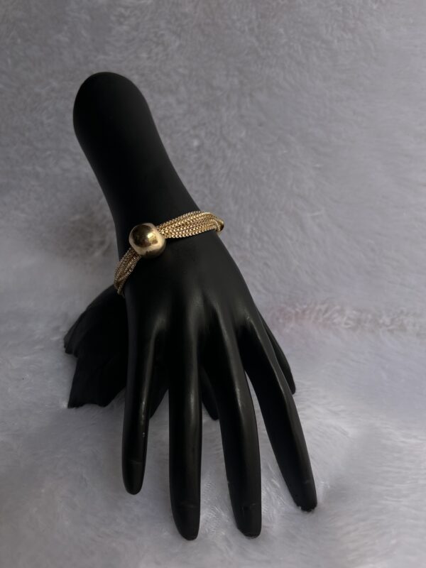 Stainless steel Golden Box Chain Bracelet (Adjustable Size)