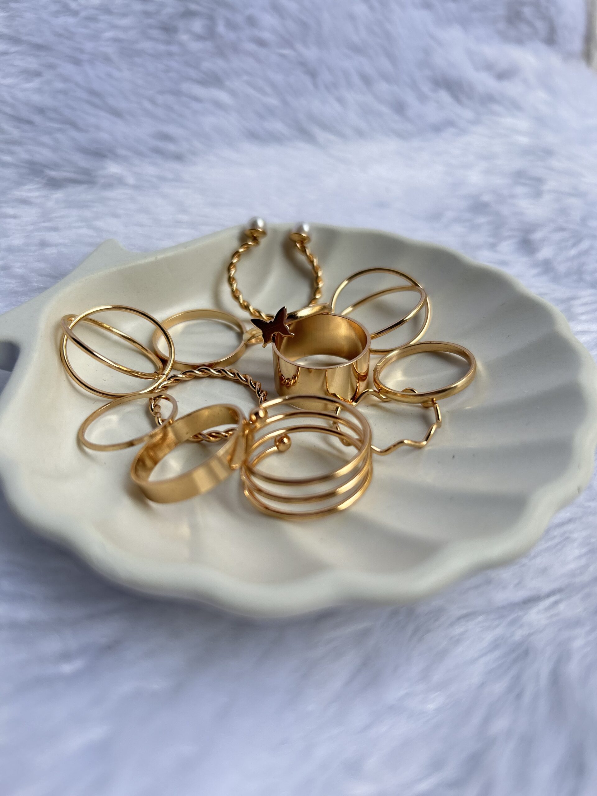 Gold Ring combo set