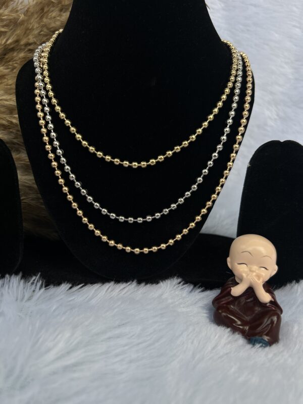 Anti-Tarnish Triple Layer Chain Necklace