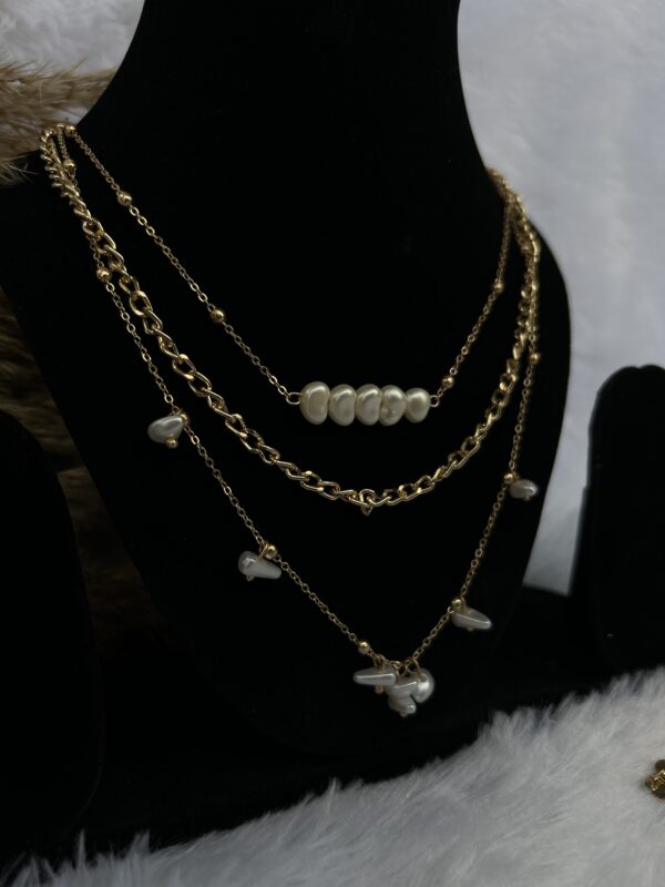 Anti tarnish stainless Layered Necklace - Image 2
