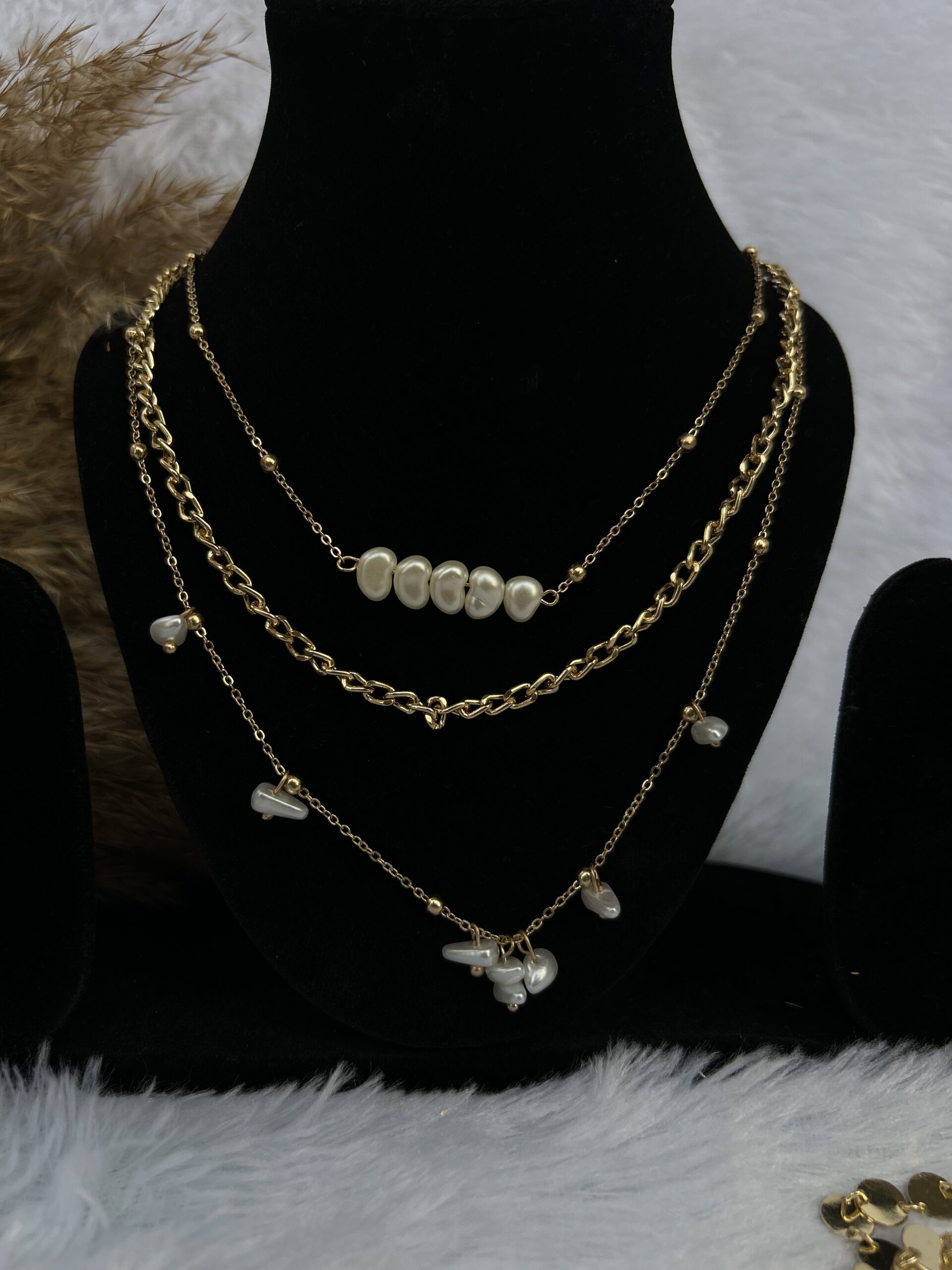 Anti tarnish stainless Layered Necklace