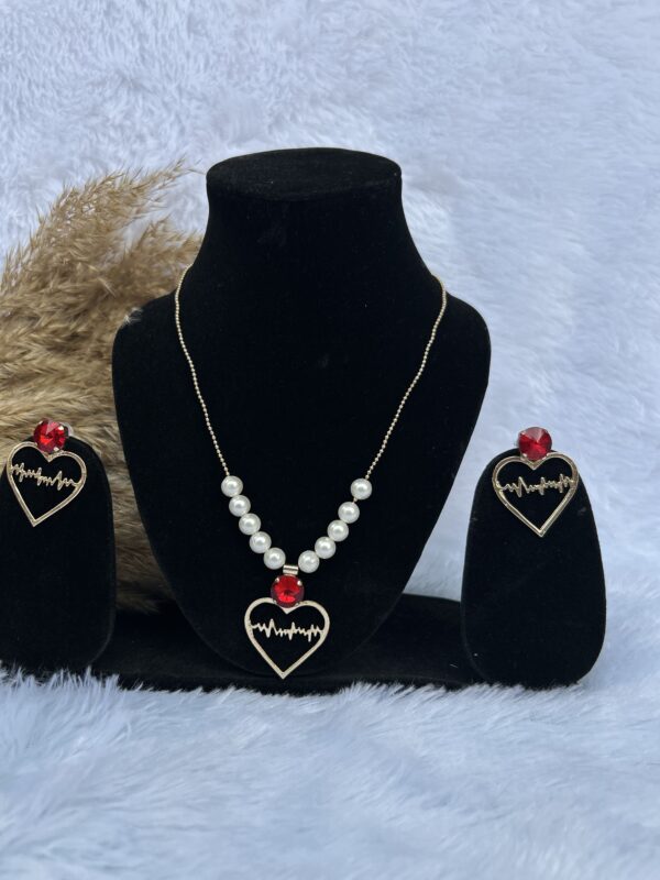 Anti-Tarnish Necklace Set With Earrings - Image 3