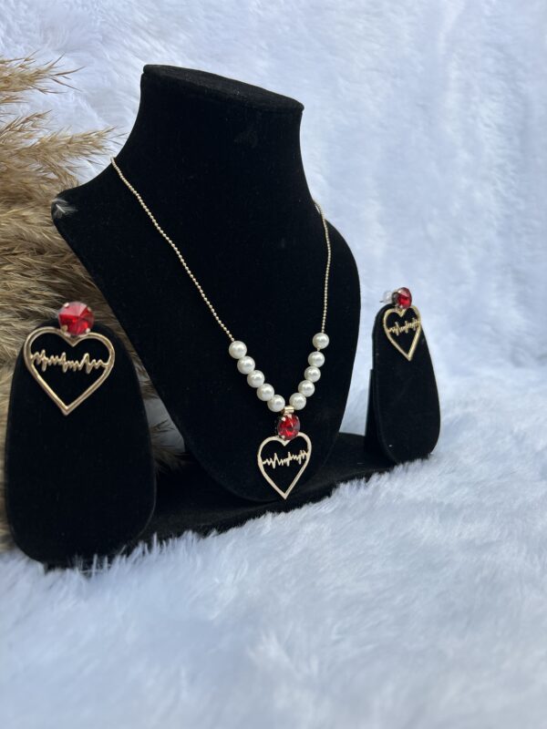 Anti-Tarnish Necklace Set With Earrings - Image 2