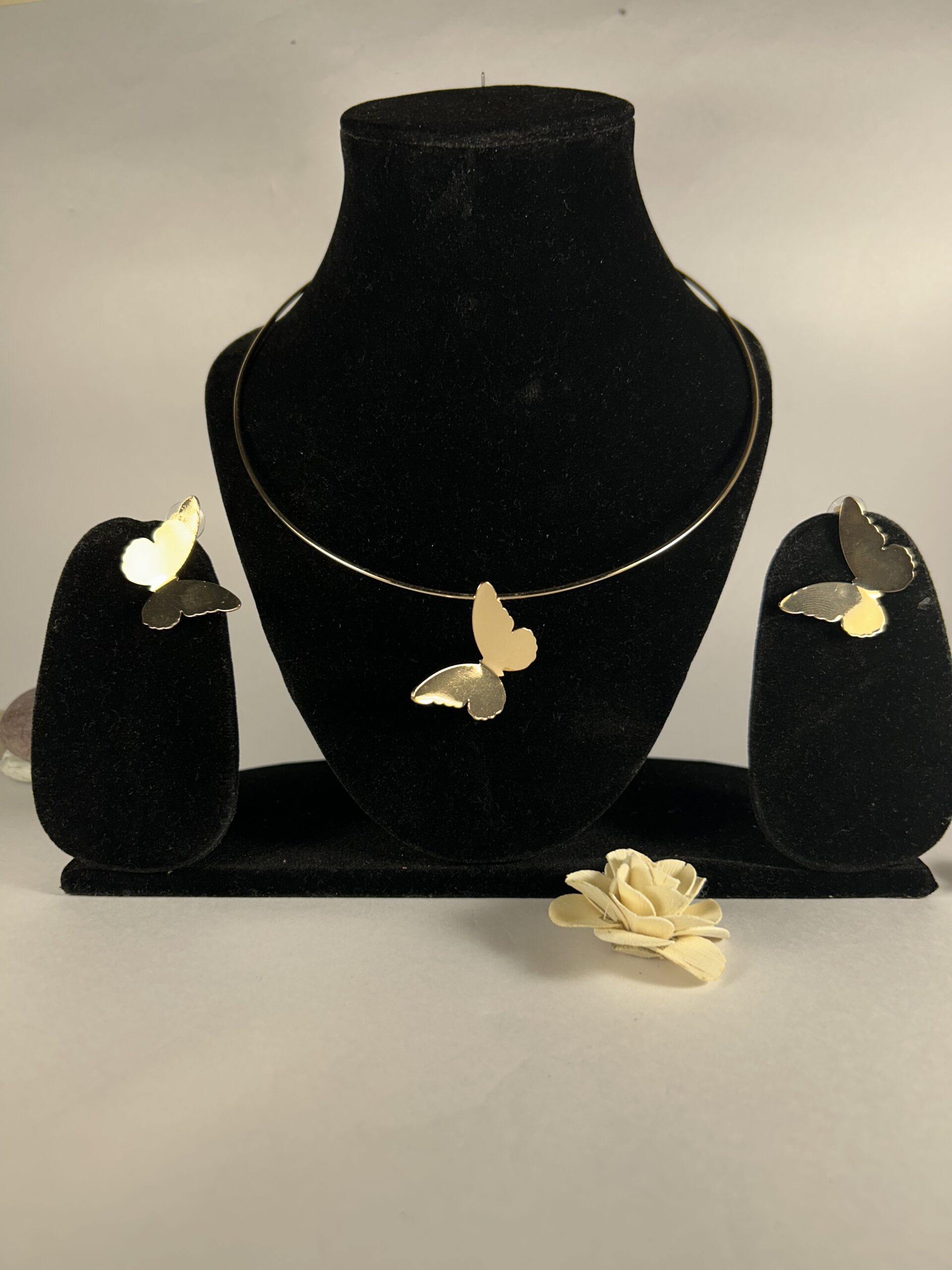 Anti tarnish butterfly necklace