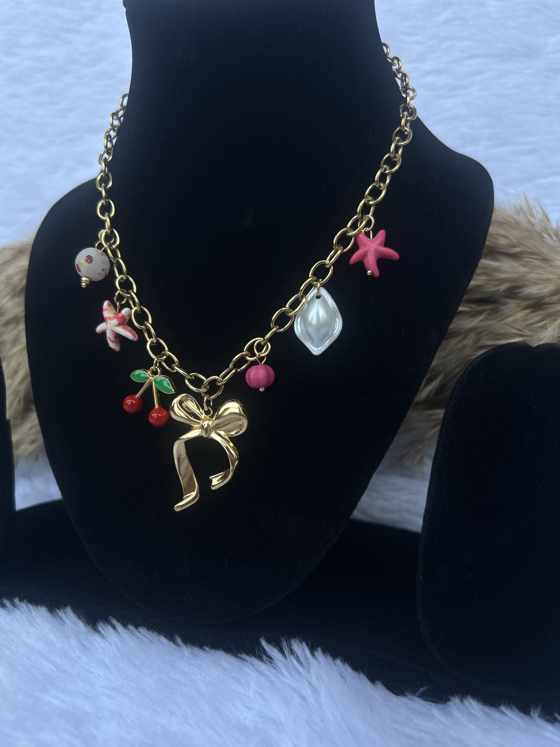 Anti-Tarnish gold sea theme Necklace