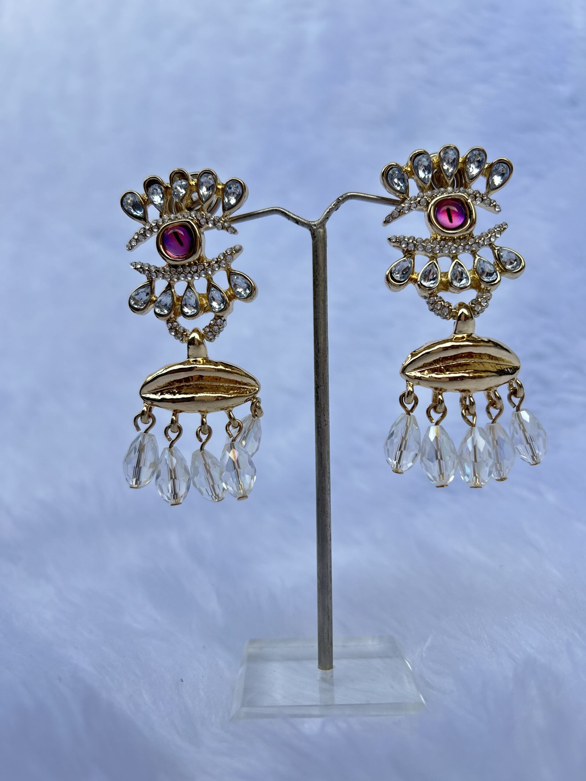 Anti-Tarnish gold Dangle Earrings