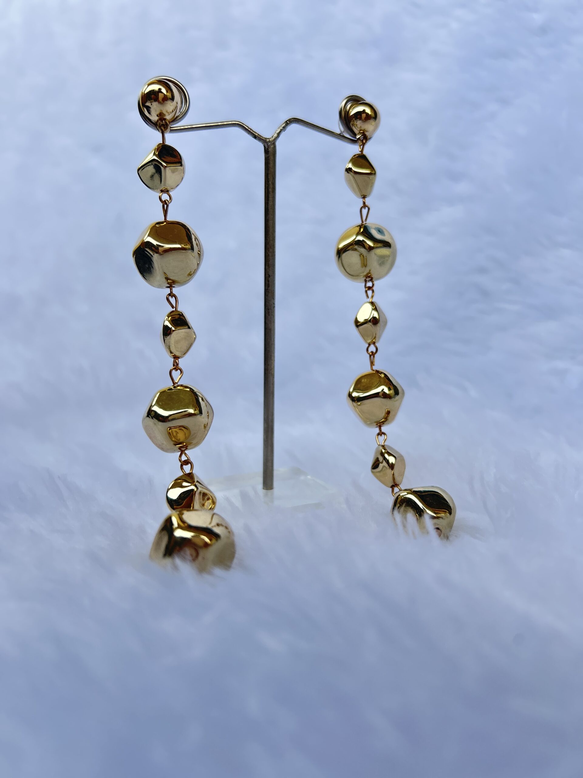 Anti-Tarnish gold Shoulder Duster Earrings