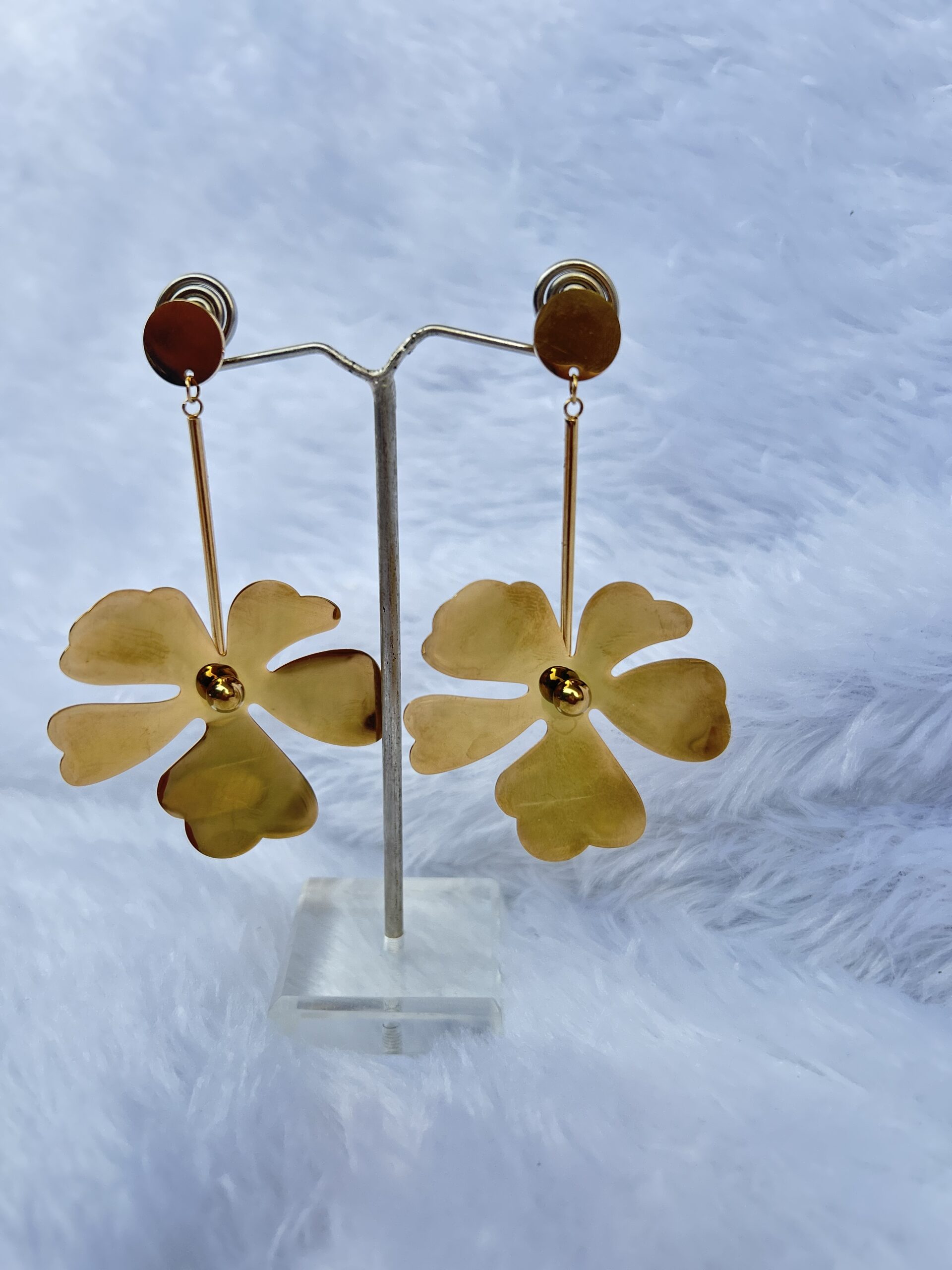 Anti-Tarnish gold Dangle Earrings