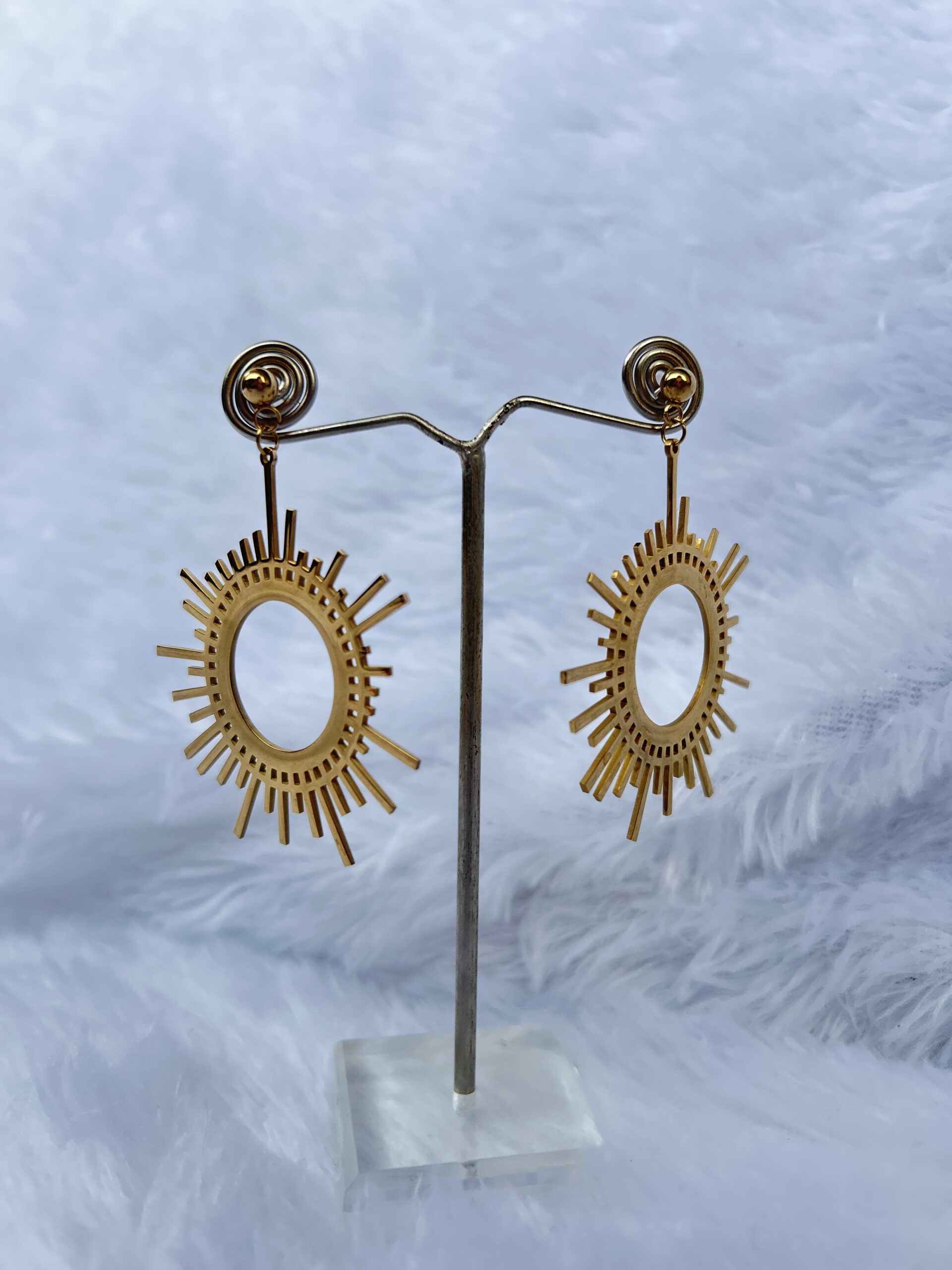 Anti-Tarnish gold Dangle Earrings