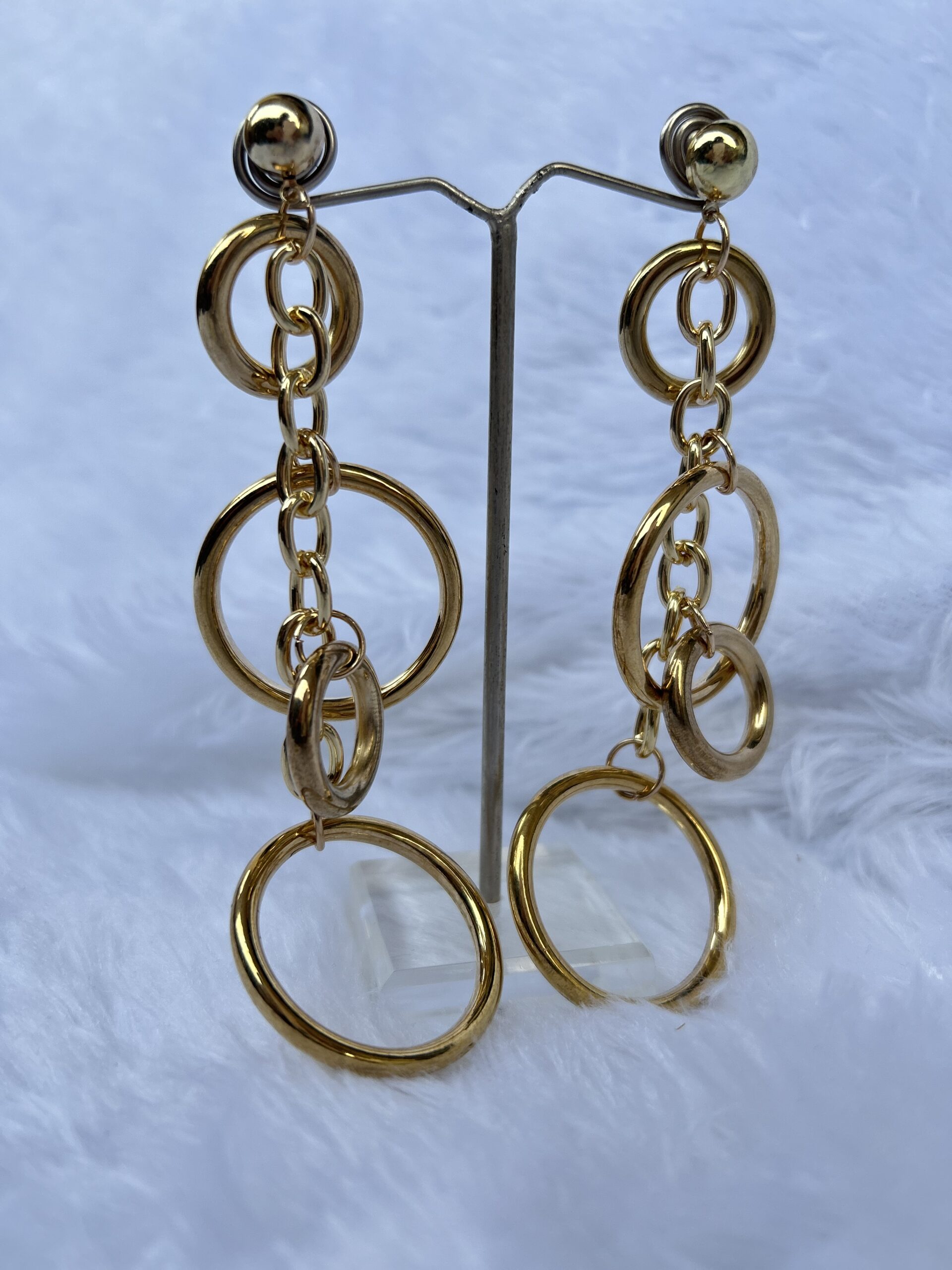 Anti-Tarnish gold Dangle Earrings