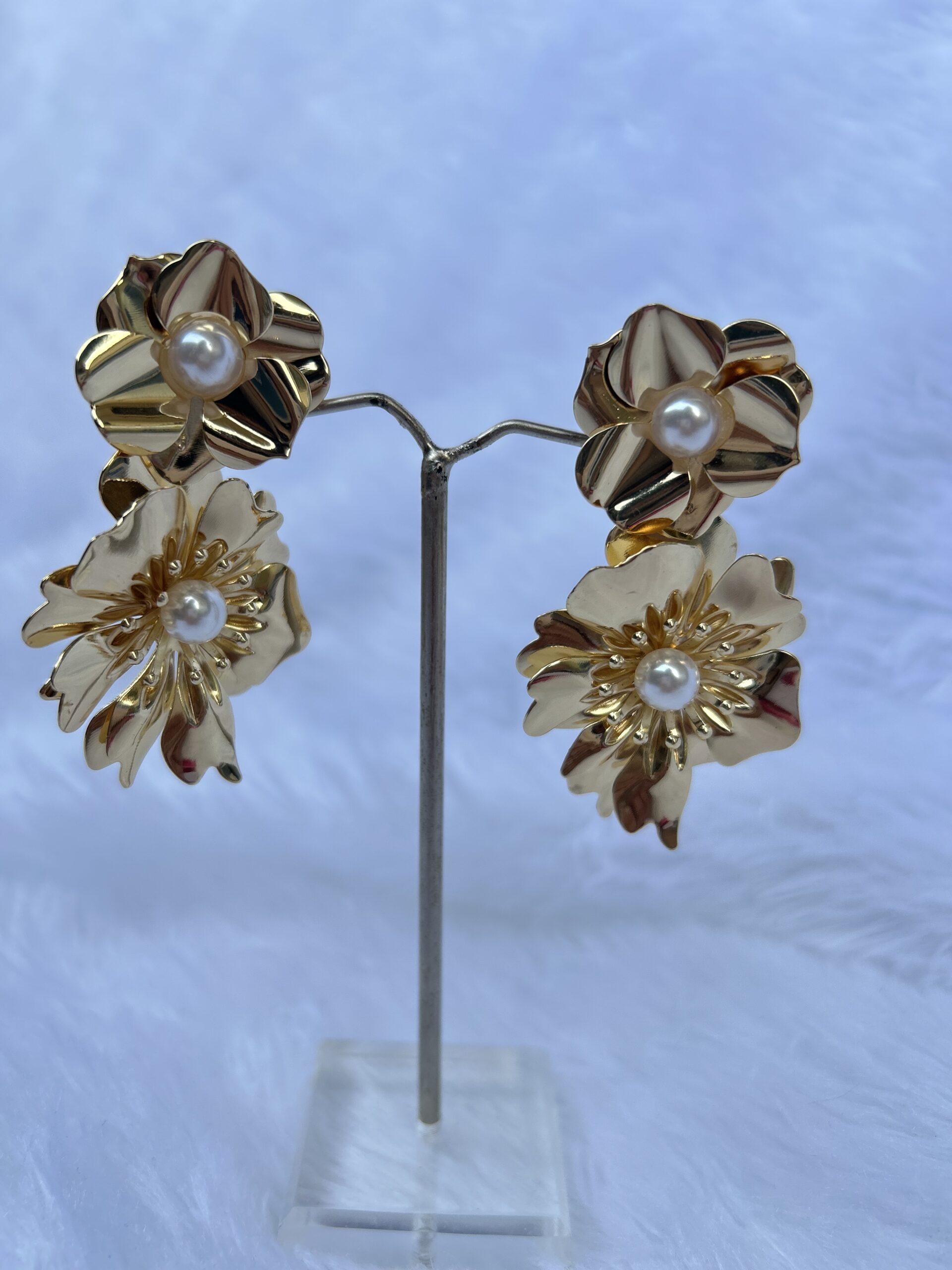 Anti-Tarnish gold Dangle Earrings