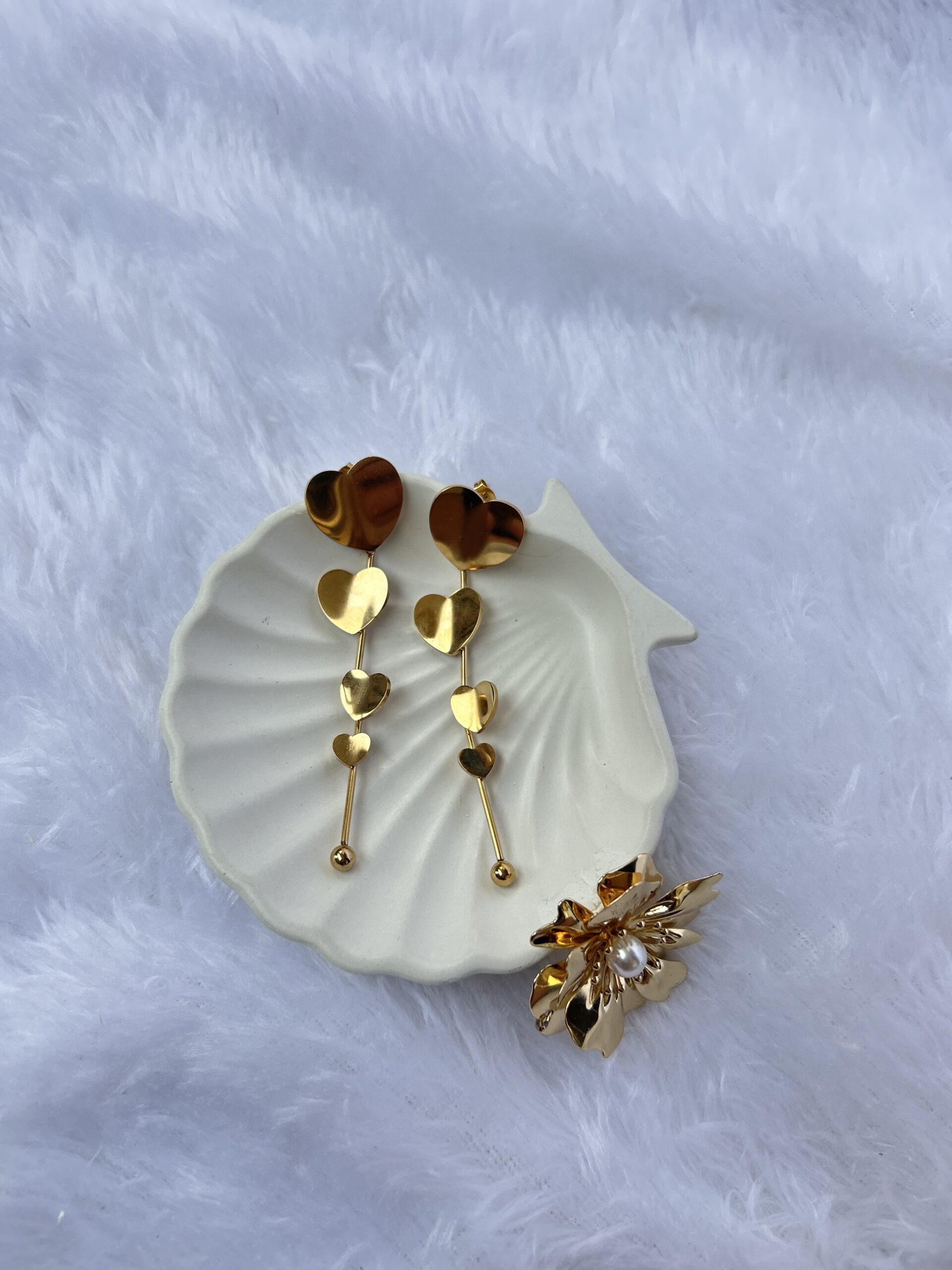 Anti-Tarnish gold Dangle Earrings